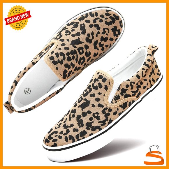 Shoes - Canvas Slip On Sneakers Loafers Casual Comfort Non Slip Retro Classic Shoes